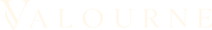 Valourne logo in ivory